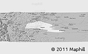 Gray Panoramic Map of Yumbel