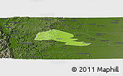 Physical Panoramic Map of Yumbel, darken