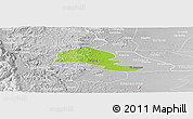 Physical Panoramic Map of Yumbel, lighten, desaturated