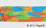 Physical Panoramic Map of Yumbel, political outside