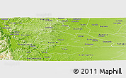 Physical Panoramic Map of Yumbel