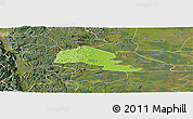 Physical Panoramic Map of Yumbel, satellite outside