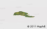 Satellite Panoramic Map of Yumbel, cropped outside