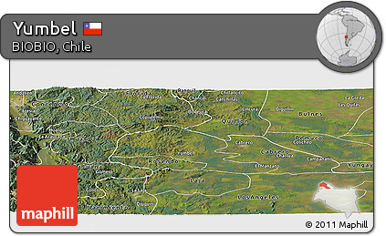 Satellite Panoramic Map of Yumbel