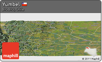 Satellite Panoramic Map of Yumbel