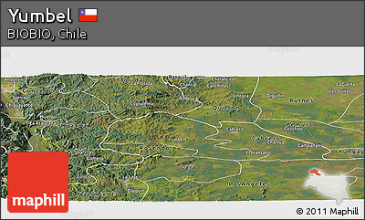 Satellite Panoramic Map of Yumbel
