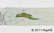 Satellite Panoramic Map of Yumbel, lighten