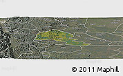 Satellite Panoramic Map of Yumbel, semi-desaturated