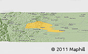 Savanna Style Panoramic Map of Yumbel