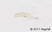 Shaded Relief Panoramic Map of Yumbel, cropped outside