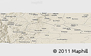 Shaded Relief Panoramic Map of Yumbel