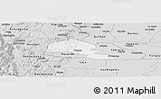 Silver Style Panoramic Map of Yumbel