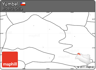 Blank Simple Map of Yumbel, no labels