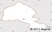 Classic Style Simple Map of Yumbel, cropped outside