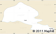 Classic Style Simple Map of Yumbel, single color outside