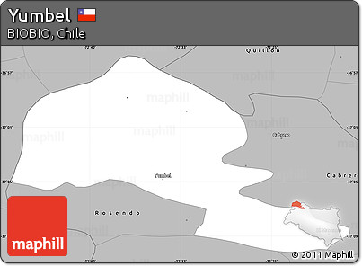 Gray Simple Map of Yumbel