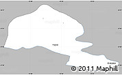 Gray Simple Map of Yumbel, single color outside