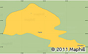 Savanna Style Simple Map of Yumbel, single color outside