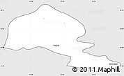 Silver Style Simple Map of Yumbel, cropped outside
