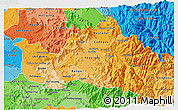 Political Shades 3D Map of CACHAPOAL