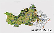Satellite 3D Map of CACHAPOAL, cropped outside