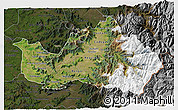 Satellite 3D Map of CACHAPOAL, darken