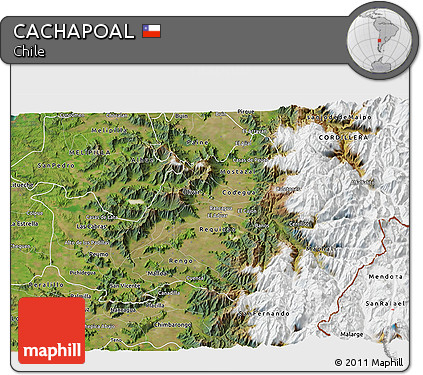 Satellite 3D Map of CACHAPOAL