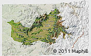 Satellite 3D Map of CACHAPOAL, lighten
