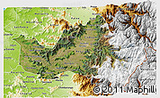 Satellite 3D Map of CACHAPOAL, physical outside