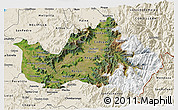 Satellite 3D Map of CACHAPOAL, shaded relief outside