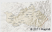 Shaded Relief 3D Map of CACHAPOAL, lighten
