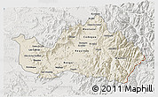 Shaded Relief 3D Map of CACHAPOAL, lighten, semi-desaturated