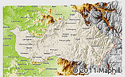 Shaded Relief 3D Map of CACHAPOAL, physical outside