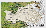Shaded Relief 3D Map of CACHAPOAL, satellite outside