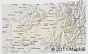 Shaded Relief 3D Map of CACHAPOAL, semi-desaturated