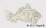 Shaded Relief 3D Map of CACHAPOAL, single color outside