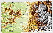 Physical 3D Map of Codegua