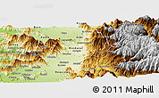 Physical Panoramic Map of Codegua