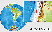 Physical Location Map of Coinco, highlighted country
