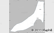 Gray Simple Map of Coinco, single color outside