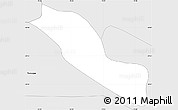 Silver Style Simple Map of Graneros