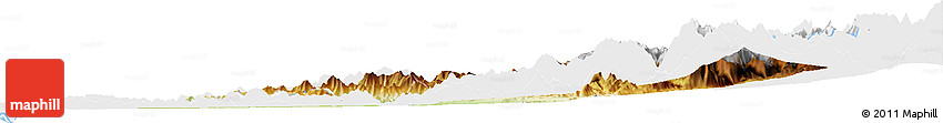 Physical Horizon Map of CACHAPOAL, single color outside