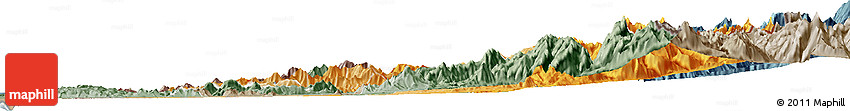 Political Shades Horizon Map of CACHAPOAL, semi-desaturated