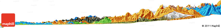Satellite Horizon Map of CACHAPOAL, political outside