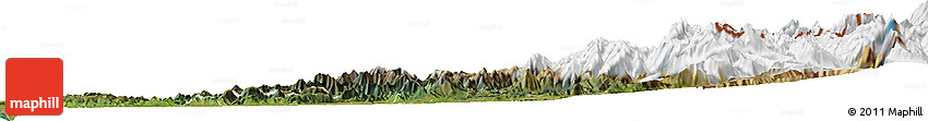 Satellite Horizon Map of CACHAPOAL