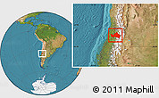 Satellite Location Map of CACHAPOAL