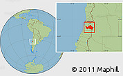 Savanna Style Location Map of CACHAPOAL