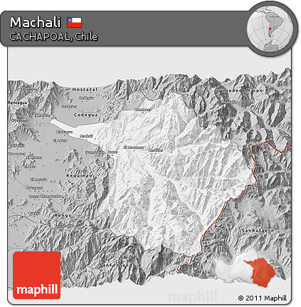 Gray 3D Map of Machali