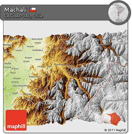 Physical 3D Map of Machali