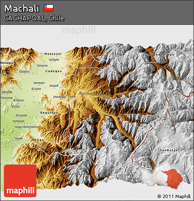 Physical 3D Map of Machali